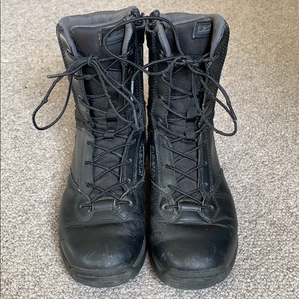 First Tactical Black Work Boots